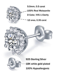 Moissanite Diamond studs